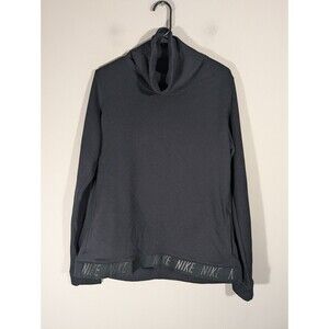Nike Womens Black Long Sleeve Turtleneck Sweatshirt Sz L Training Outdoor Sports